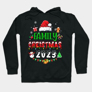 Matching Family Christmas 2023 Team Santa Elf Squad Hoodie